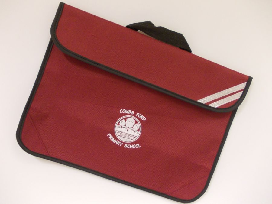 Image of a Combs Ford Primary School branded Bookbag.