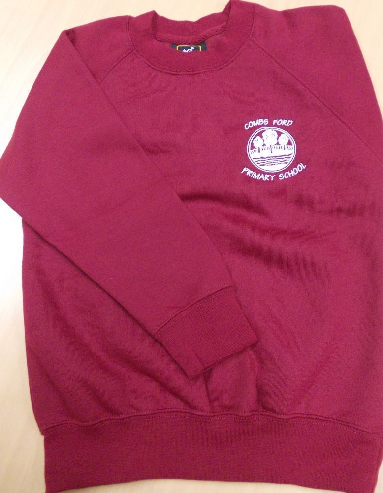 Image of a Combs Ford Primary School branded Sweatshirt.